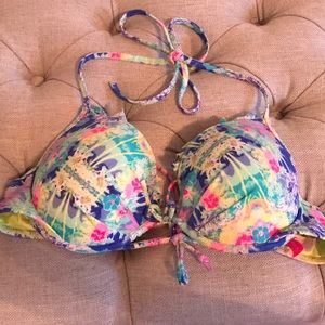 Victoria’s Secret patterned bikini top